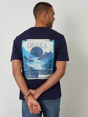 Threadbare Blue Mount Kongo Graphic Print T-Shirt - Image 1 of 4