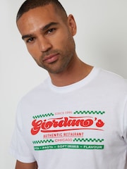 Threadbare White Graphic Print Jersey T-Shirt - Image 2 of 4