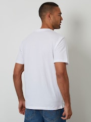 Threadbare White Graphic Print Jersey T-Shirt - Image 3 of 4