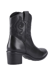 Hush Puppies Wynn Stitch Black Boots - Image 2 of 5