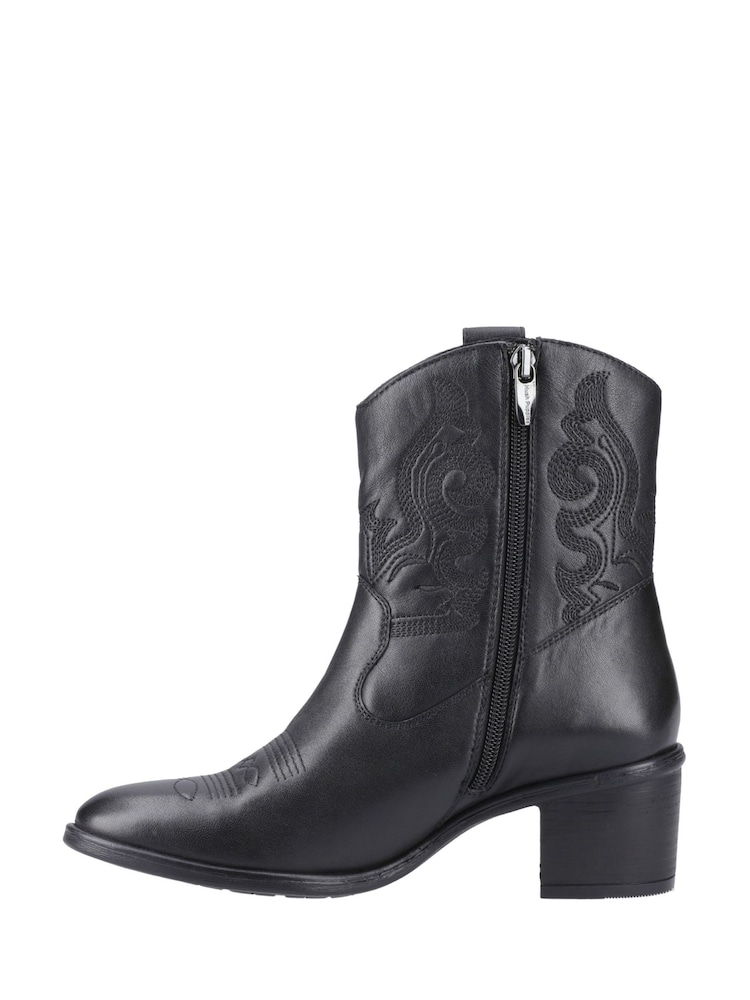 Hush Puppies Wynn Stitch Black Boots - Image 5 of 5