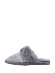 Hush Puppies Grey Arianna Plaid Slippers - Image 2 of 5