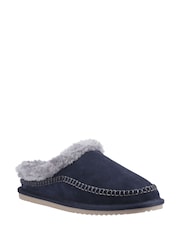 Hush Puppies Blue Atticus Slippers - Image 3 of 5