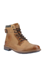 Hush Puppies Jordan Buckle Brown Boots - Image 3 of 5