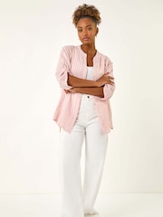 Roman Pink Relaxed Stripe Shirt - Image 2 of 5