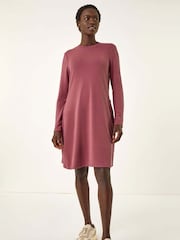 Roman Pink Side Button Detail Shift Dress - Image 2 of 5