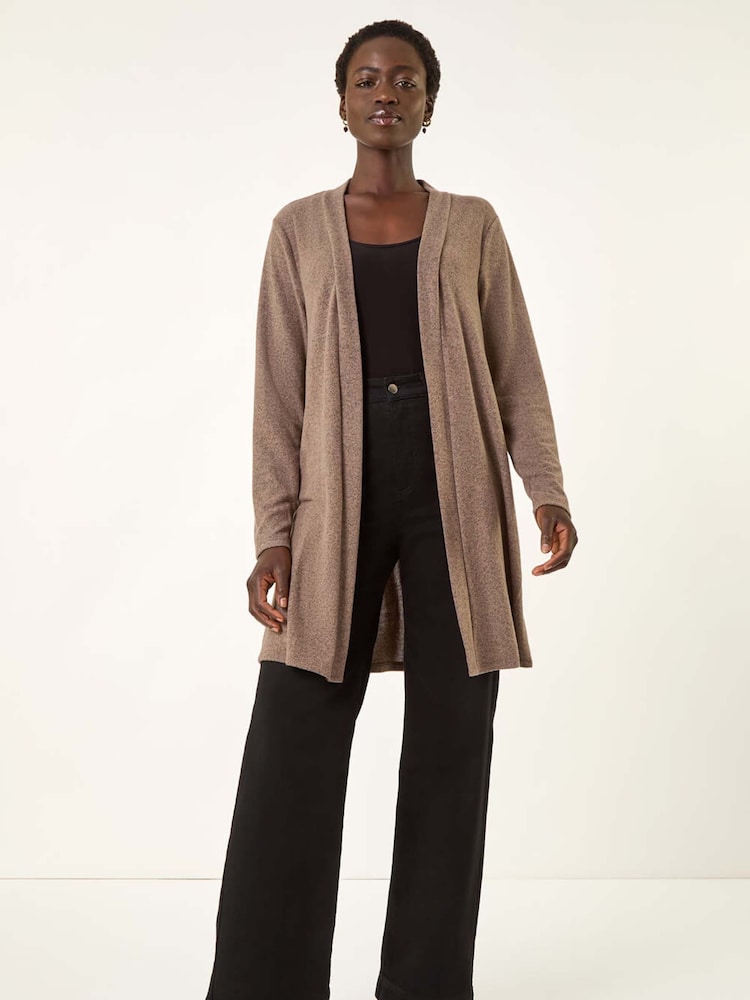 Roman Natural Longline Knit Cardigan - Image 2 of 5
