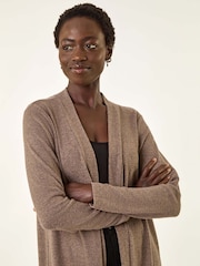 Roman Natural Longline Knit Cardigan - Image 4 of 5