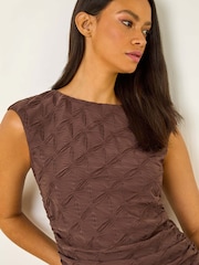 Blusa Romana Texturizada Stretch - Imagem 1 de 5