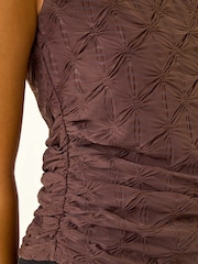 Blusa Romana Texturizada Stretch - Imagem 5 de 5
