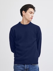 Casual Friday Blue Karl Crew Neck Bounty Knit Jumper - Image 2 of 9