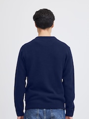 Casual Friday Blue Karl Crew Neck Bounty Knit Jumper - Image 3 of 9