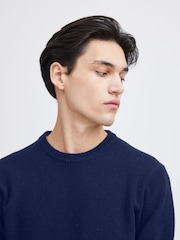 Casual Friday Blue Karl Crew Neck Bounty Knit Jumper - Image 5 of 9