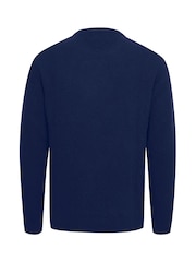 Casual Friday Blue Karl Crew Neck Bounty Knit Jumper - Image 8 of 9