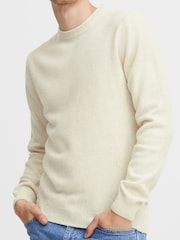 Casual Friday Natural Karl Crew Neck Bounty Knit Jumper - Image 5 of 8