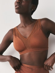 Chokoleti Brown - B-H Jumla ya Msaada Non Wire Ultimate Comfort Bra - Picha 2 kati ya 4