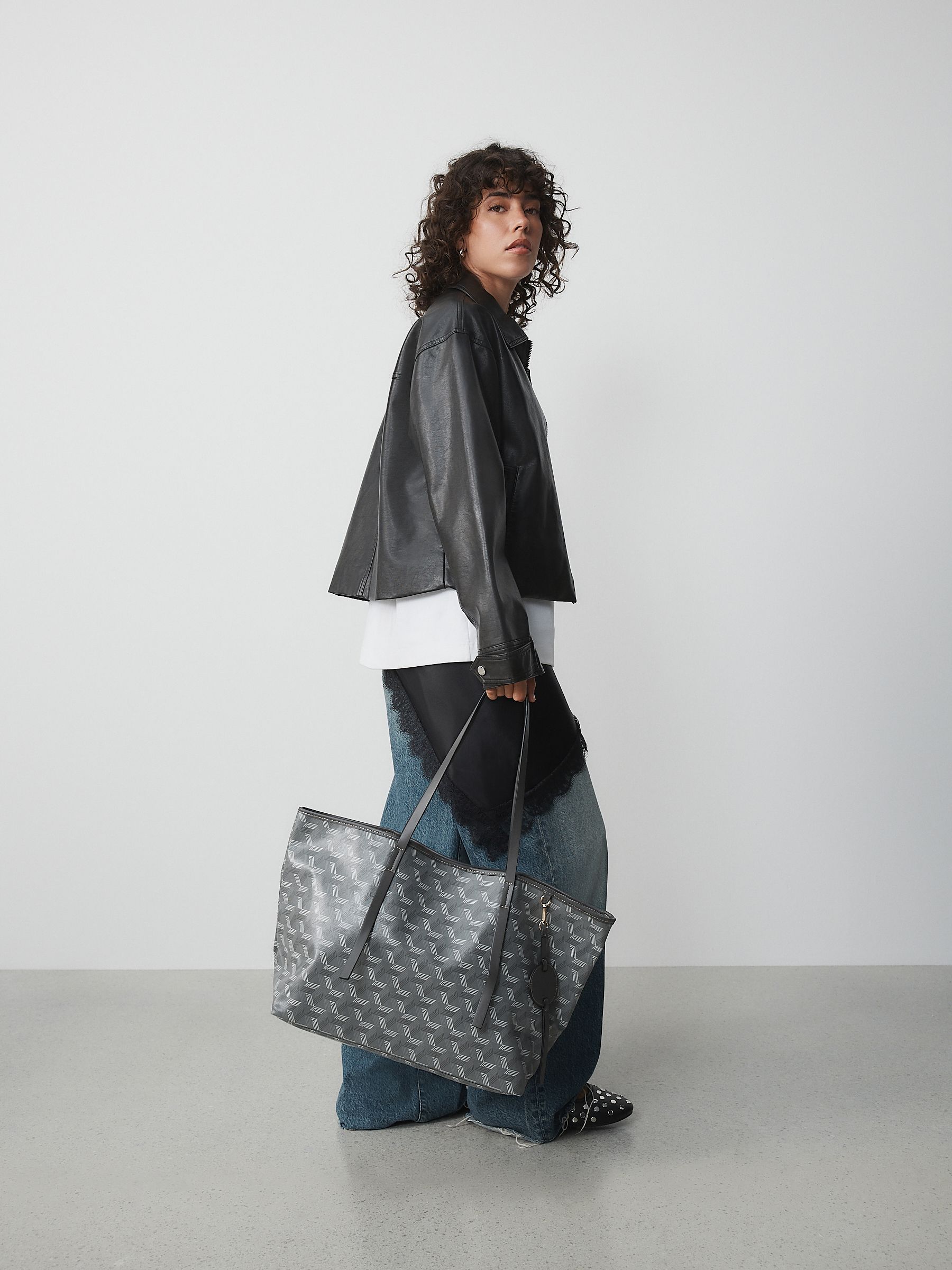 Buy Grey Printed Shoulder Bag from Next USA