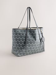 Grey Printed Shoulder Bag - Image 4 of 9