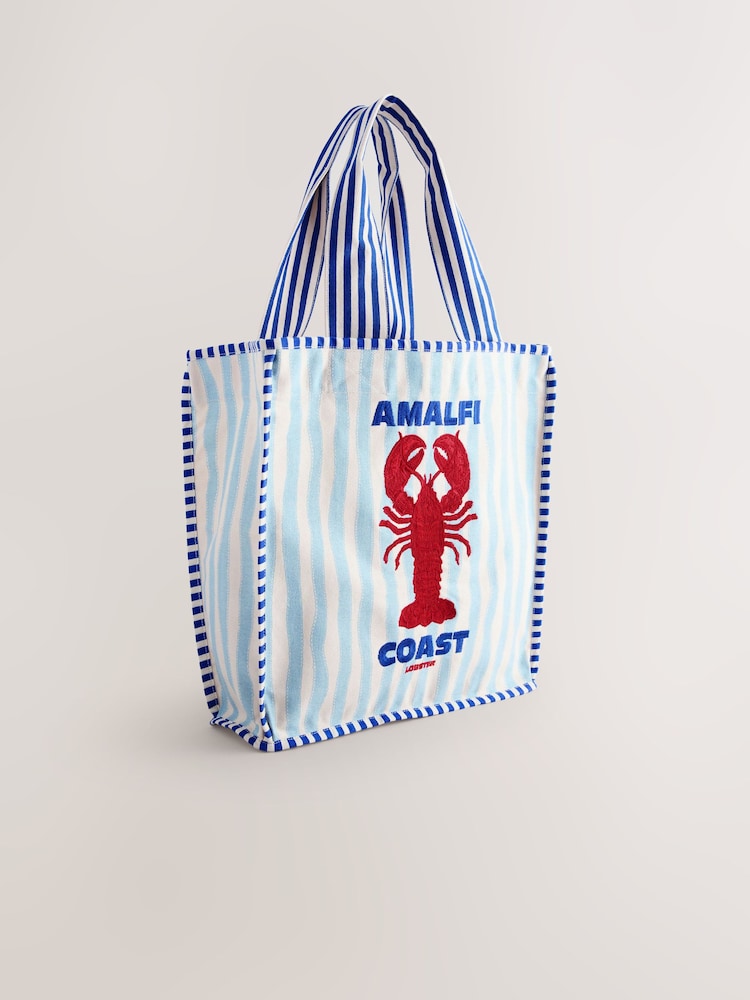 蓝色 - Striped Bag - 5的图像1｝