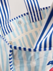 蓝色 - Striped Bag - 5的图像5｝
