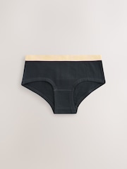 Black Bright Elastic - Pachet 10 de slip hipster (2-16ani) - Imaginea 10 din 14