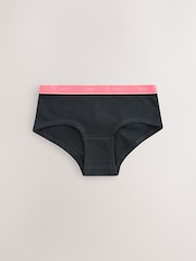 Black Bright Elastic - Pachet 10 de slip hipster (2-16ani) - Imaginea 12 din 14