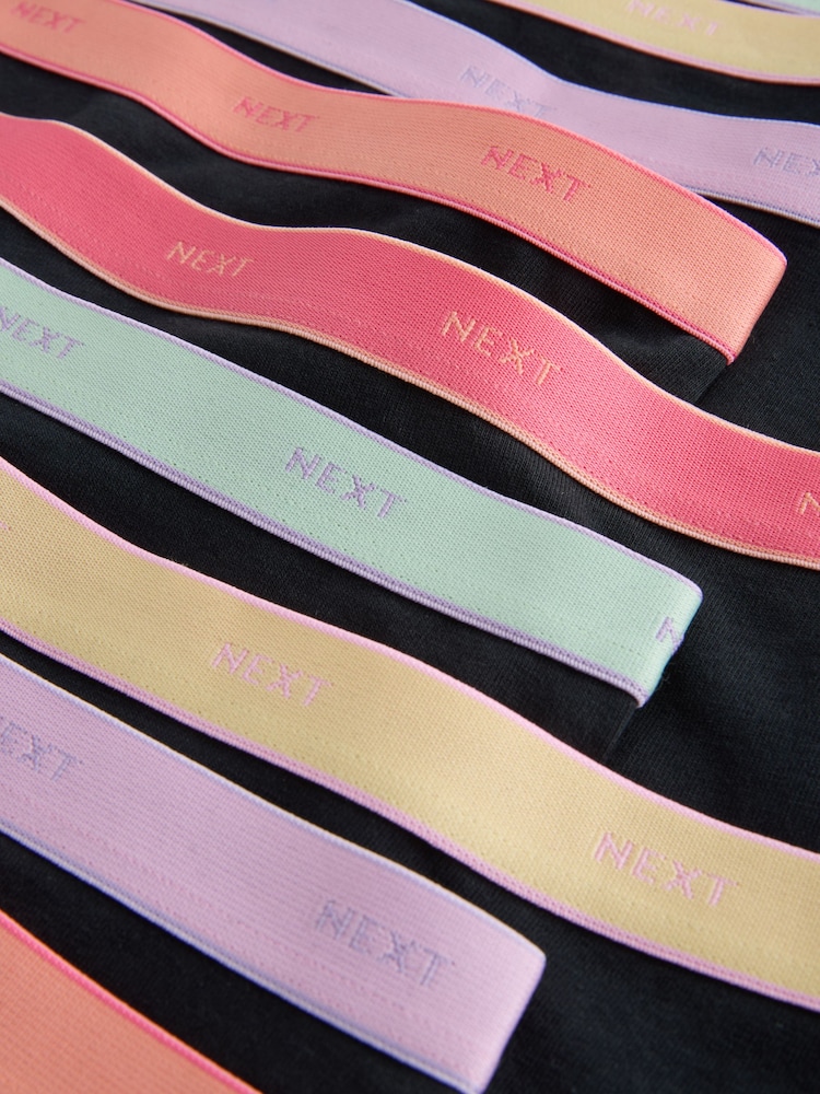 Black Bright Elastic - Pachet 10 de slip hipster (2-16ani) - Imaginea 14 din 14