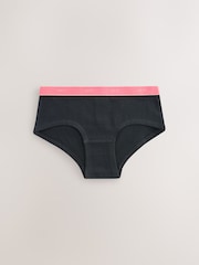 Black Bright Elastic - Pachet 10 de slip hipster (2-16ani) - Imaginea 6 din 14