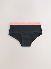 Black Bright Elastic - Pachet 10 de slip hipster (2-16ani) - Imaginea 8 din 14