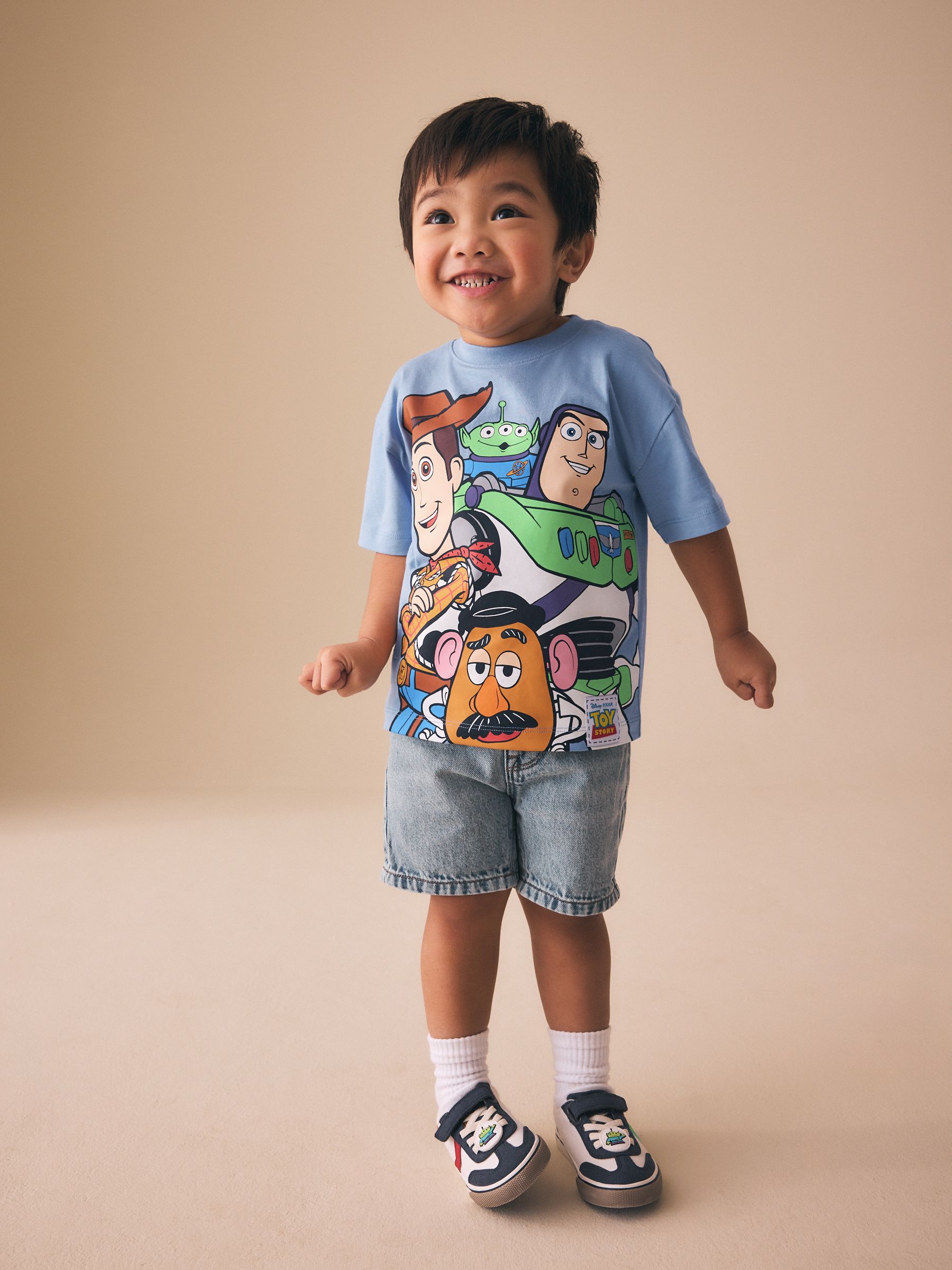 Buy Blue Aliens Toy Story Short Sleeve T-Shirt (3mths-8yrs) from