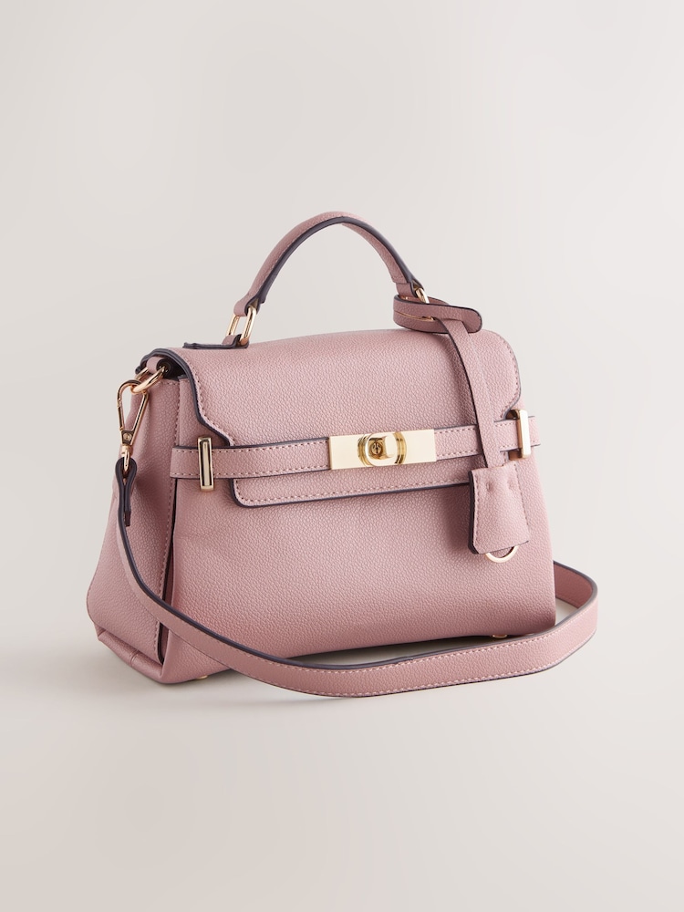 Pink Belted Hand Held Bag - Image 1 of 5