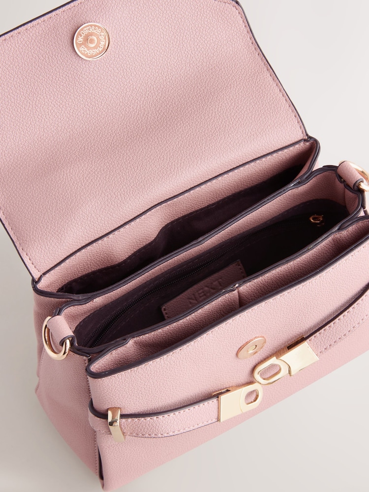 Pink Belted Hand Held Bag - Image 5 of 5