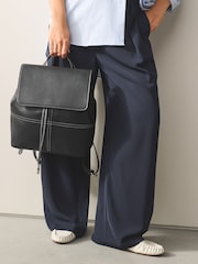 Black Stitch Front Backpack - Image 3 of 9