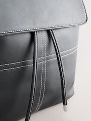 Black Stitch Front Backpack - Image 7 of 9