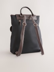 Black Nylon Lock Backpack - Image 2 of 5