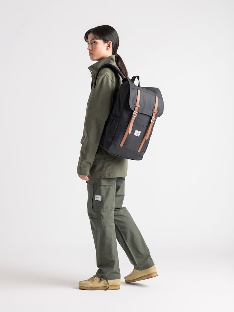 Herschel Supply Co Retreat Black Backpack - Image 12 of 12 Herschel Supply Co Retreat Black Backpack - Image 12 of 12