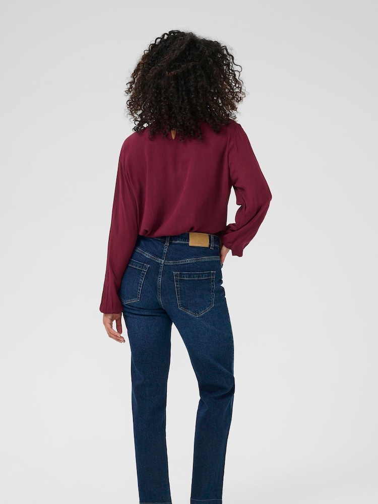 Kaffe Regular Fit Blue Maris Denim Jeans - Image 2 of 6