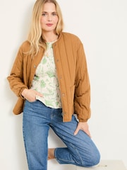 FatFace Betty Ivory Summer Meadow Shirred Top - Image 6 of 7