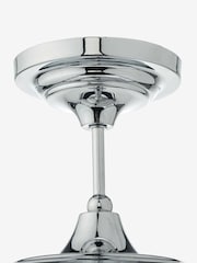 Dar Lighting Polished Chrome Opal Glass Caden Semi Flush - Image 5 of 5