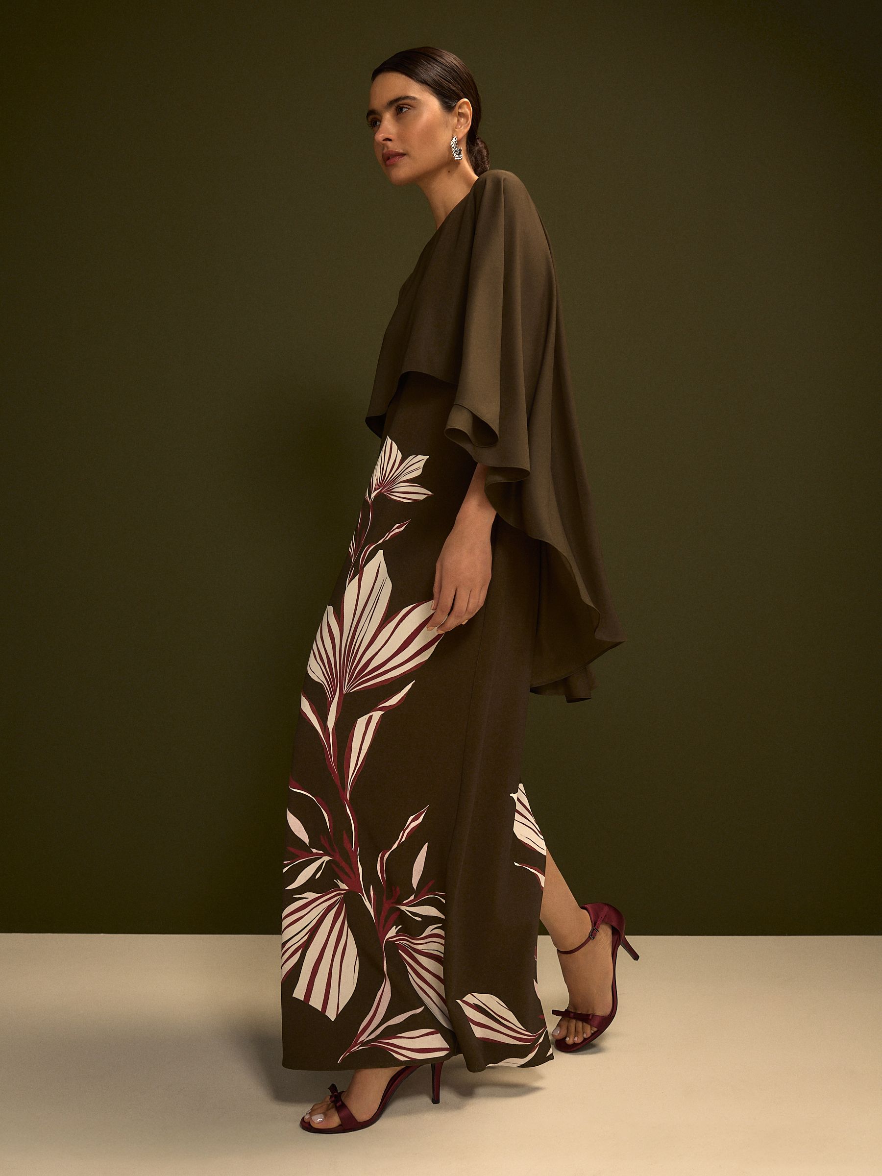 sheer sleeve maxi dress Julip Sheer Long Sleeve Maxi Dress main image 1