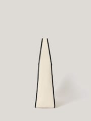 Jigsaw Cream Leather Trim Canvas Heckfield Bag - Image 4 of 6
