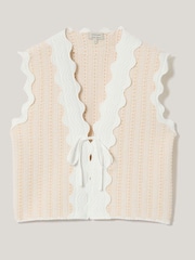 Jigsaw Scallop Trim Waistcoat - صورة 7 من 7