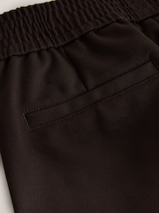 Chocolate Brown Ponte Barrel Leg Trousers - Image 8 of 8