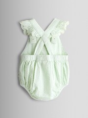 JoJo Maman Bébé Stripe Frill Romper - Imaginea 4 din 5