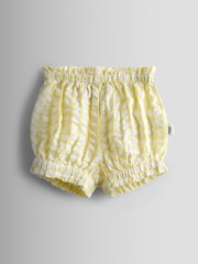 JoJo Maman Bébé Yellow Flopsy Embroidered Top, Short & Headband Set - Image 5 of 8