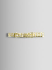 JoJo Maman Bébé Yellow Flopsy Embroidered Top, Short & Headband Set - Image 8 of 8