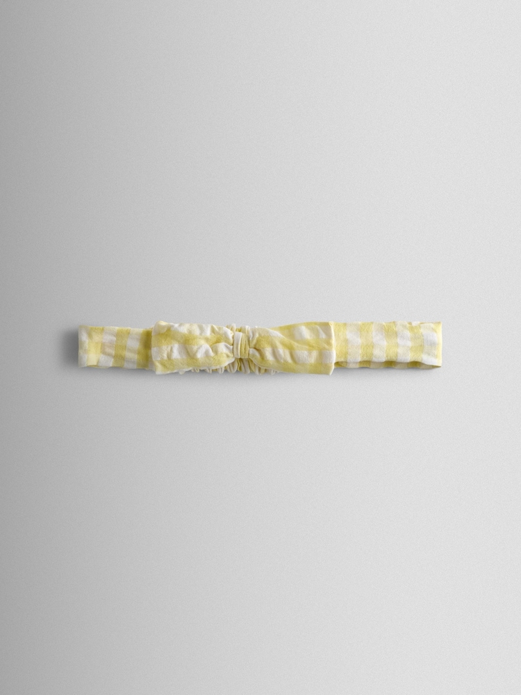 JoJo Maman Bébé Yellow Flopsy Embroidered Top, Short & Headband Set - Image 8 of 8