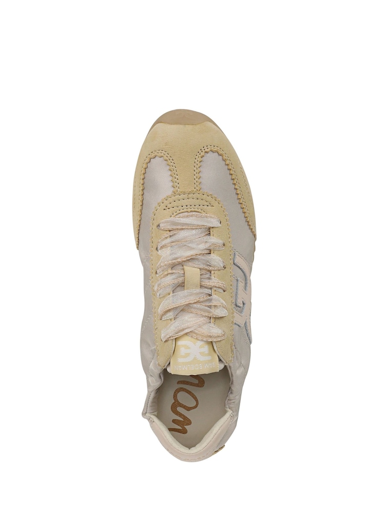 Sam Edelman New Ecru Isella 3 Lace-Up Trainers - Image 6 of 6
