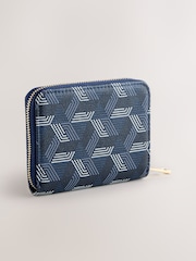 Navy Zip Around Purse - Image 2 of 5