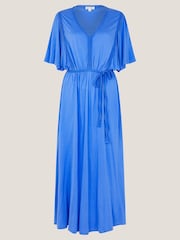 Monsoon Blue Paula Braided Jersey Midi Dress - Image 5 of 5